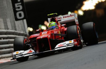 thumb Felipe Massa's Ferrari in action in Monaco last weekend