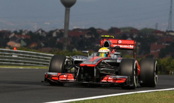 thumb Lewis Hamilton at the Budapest circuit