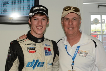 car Matthew Brabham with his Le Man winning father Geoff