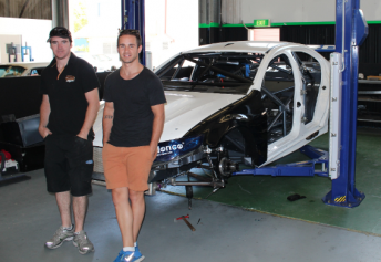 thumb Matt Stone and Ash Walsh with the ex-Tim Slade SBR Falcon