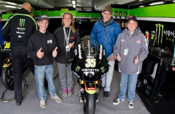 thumb The young hopefuls with Cal Crutchlow's Tech 3 Yamaha