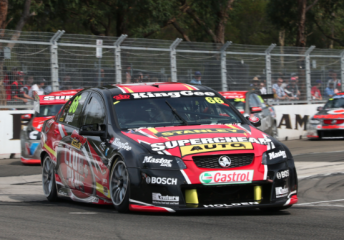 car Ingall in the #66 Supercheap Auto Racing Commodore VE at Sydney earlier this month