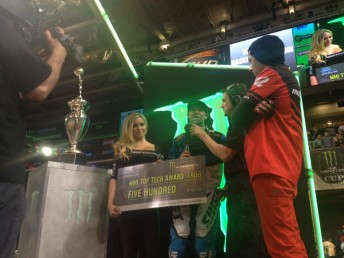 Chad Reed on the St Louis podium
