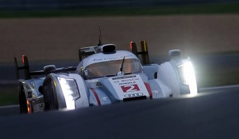 The Audi #2 leads by over a lap at the halfway point