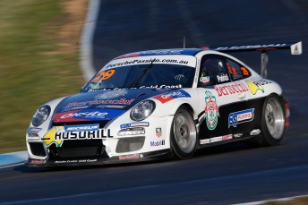 Michael Patrizi has won the opening Carrera Cup race at Winton