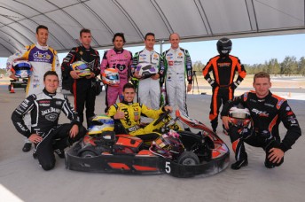 A special part of the event was many of the stars of next weekend's ARMOR ALL Gold Coast 600 turning out to compete in a Pro-Am race with sponsors and local media identities (Pic: AF Images/Budd)