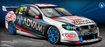 The #21 BJR Holden's new livery