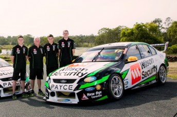 From left; Scott Pye, Dick Johnson, Andre Heimgartner, David Wall