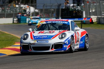 Warren Luff was the fast man in Carrera Cup practice