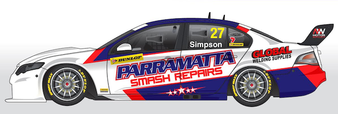 Ryan Simpson will campaign MW Motorsport's #27 Falcon in Adelaide