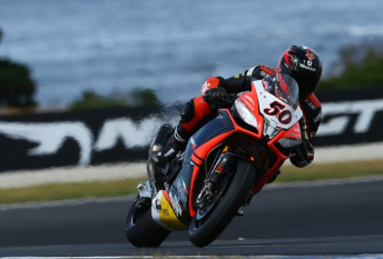 Sylvain Guintoli took out a shortened Race 2