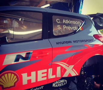 Final preparations being put on the Atkinson/Prevot car in the service park at Leon, Mexico.