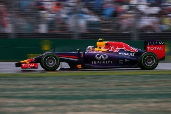 Ricciardo splashed his way to second in qualifying