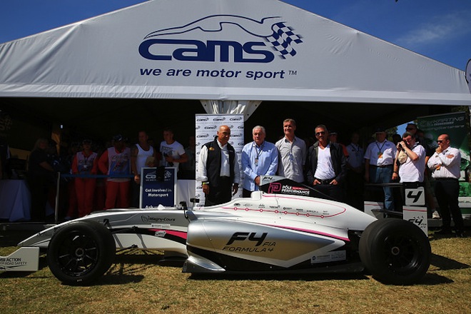 Papadopoulos, Jones, Coulthard and Doohan with the Mygale