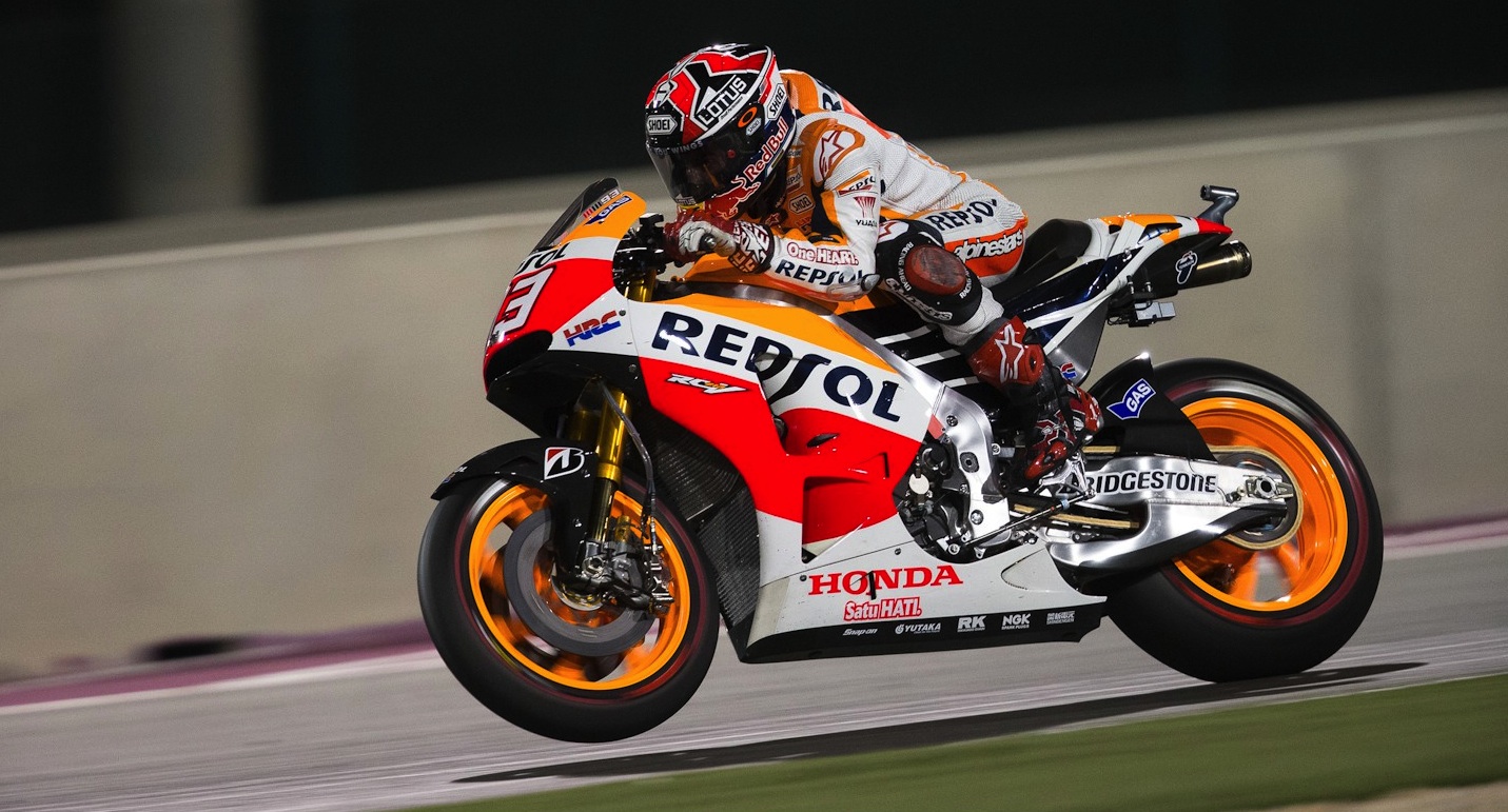 Marquez holds off Rossi in Qatar duel - Speedcafe