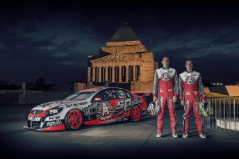 Holden's 2014 ANZAC-inspired livery it will run at Pukekohe