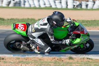 Mike Jones in action at Wakefield Park. Pic: Steve Thibou/Motopix