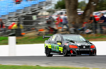 Tim Macrow drove the first of Gallagher's Holdens at Winton