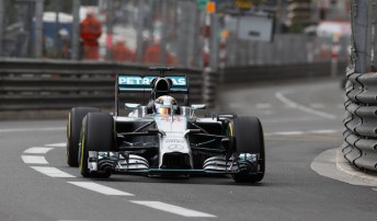 Lewis Hamilton posted the fattest time of the day in FP1