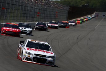 Earnhardt Jr. takes his first win at the 'Tricky Triangle'