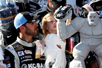 Johnson took his ninth win at the 'Monster Mile'