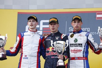 Lynn celebrates GP3 victory