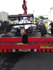 Sam Brabham's damaged JTR Formula Ford