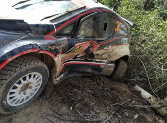 Ott Tanak had a lucky escape on SS19