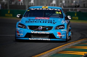 Wilson Security made a one-off appearance on the GRM Volvos at Albert Park earlier this year