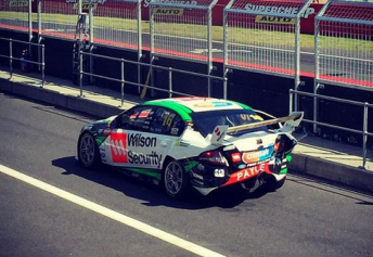 Damage to the rear of Ash Walsh's DJR Falcon