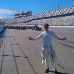 Van Gisbergen on the Daytona pit apron. pic: facebook