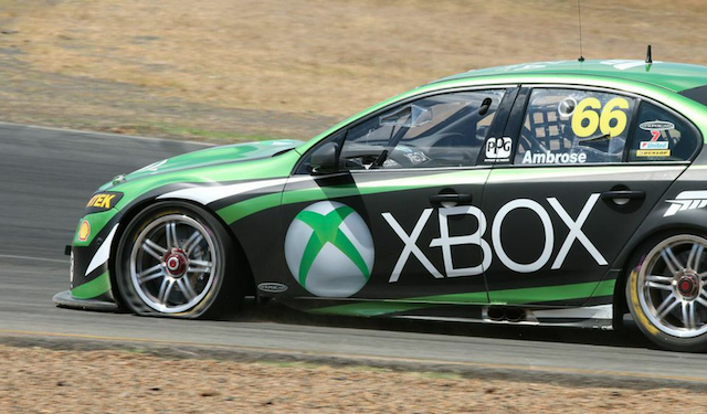 Ambrose endured an early off after puncturing a left-front tyre