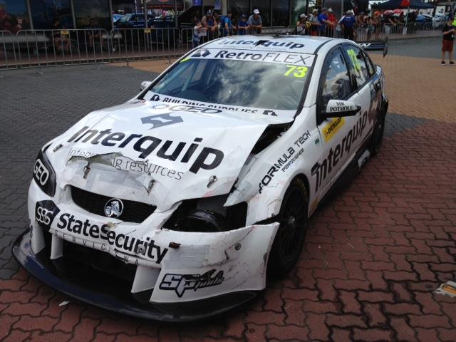 Stewart's Holden post-race