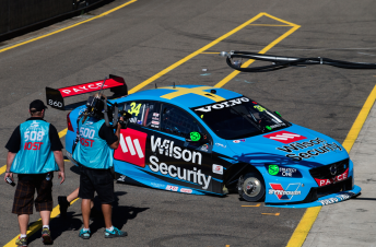 Wall's lost wheel came after the team had been experimenting with its rattle guns to improve pitstop times