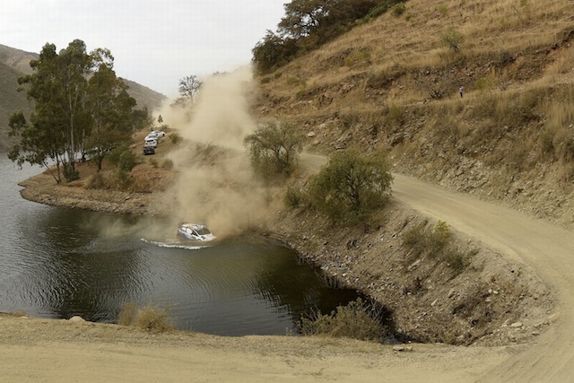 Both driver and co-driver escaped to eventually wade their way to the bank