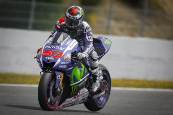 Jorge Lorenzo guided his Yamaha to the top of the Jerez test time sheets