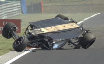 Sergio Perez escaped this roll in FP1