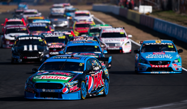 Mark Winterbottom scored victory in Race 18