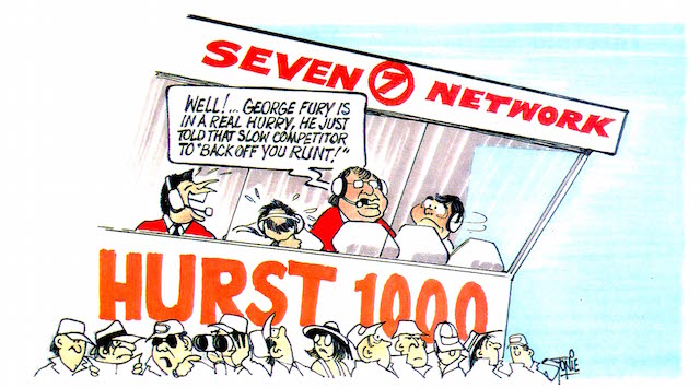 One of the humerous cartoons drawn by the celebrated John Stoneham in the 1980s