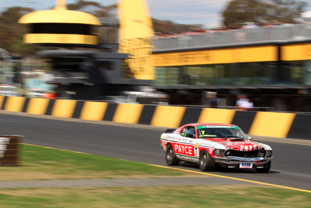 Neil Crompton took Bowe's Mustang to fourth in the opening heat