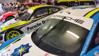 The cars were brought straight back to the Porsche area