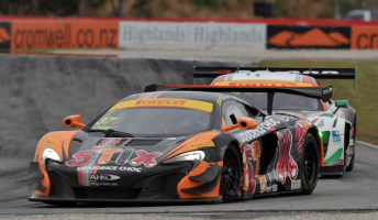 The race winning Van Gisbergen/Quinn McLaren 650S