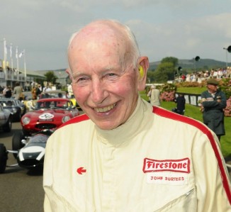 John Surtees pictured at the Goodwood Revival pic by Simon Hildrew