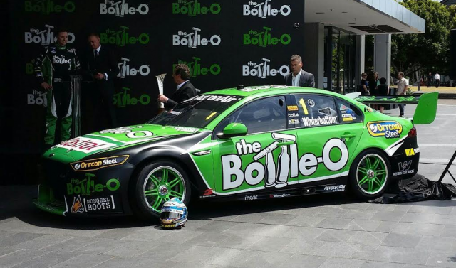 The Bottle-O replaces Pepsi on Winterbottom's Ford