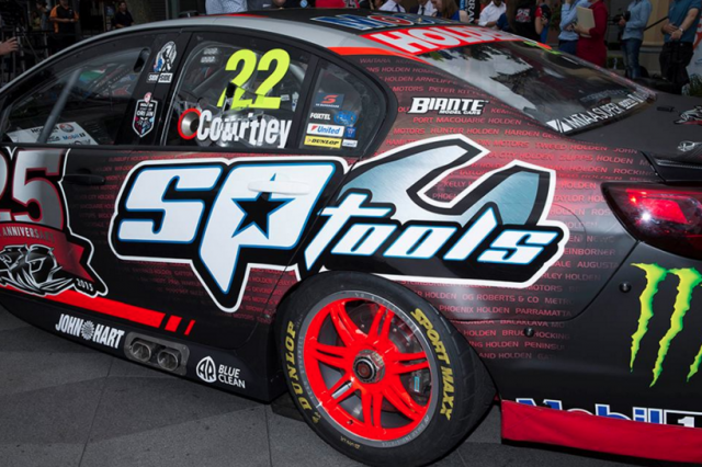 The names of all 230 Holden dealerships feature on the rear quarters