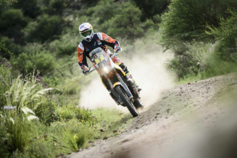 Toby Price on is way to victory on Stage 2