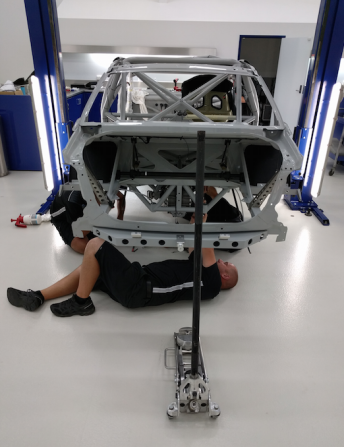 Coulthard's new chassis in build