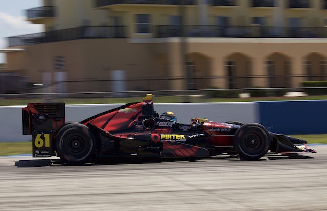 Matthew Brabham during his searching rookie test at Sebring for Pirtek Team Murray