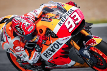 The new winglet device aboard Marc Marquez's Honda