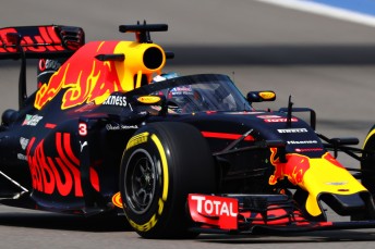Daniel Ricciardo briefly trialled the 'aeroscreen' in opening practice